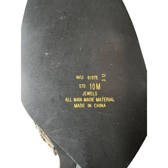 Metaphor Silver/Clear - Jewels - Square Toe Sandals Womens Size 10 - Picture 9 of 11